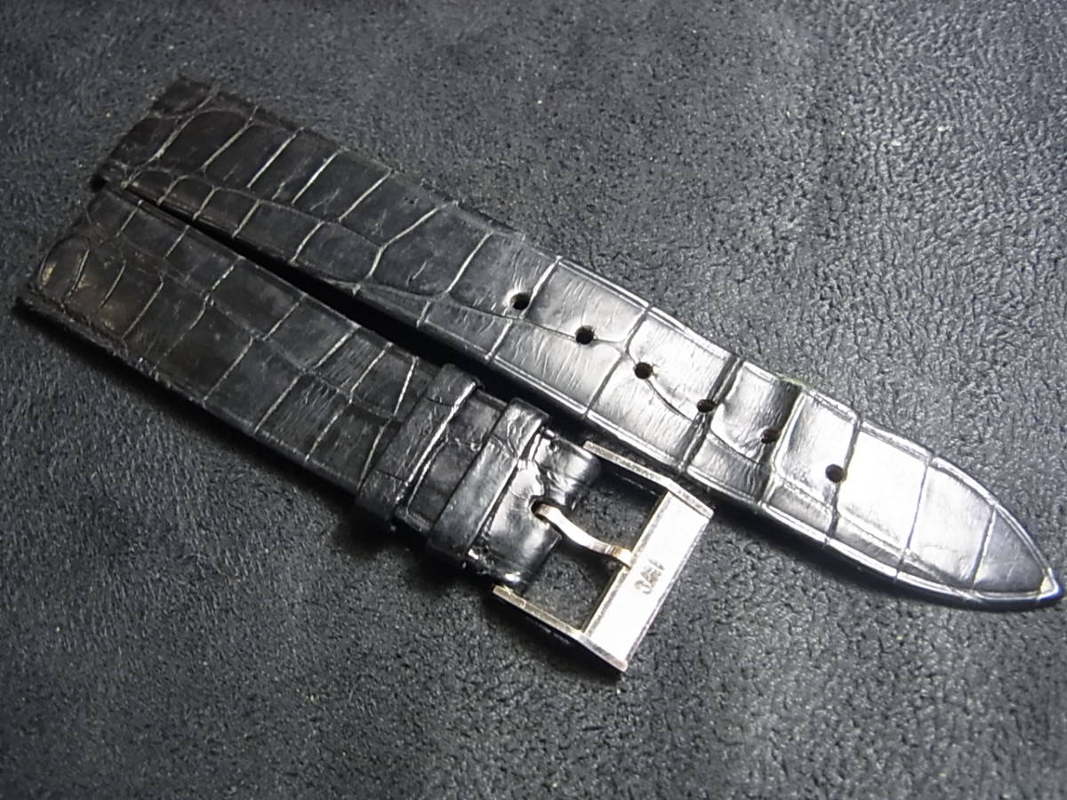 希少70年代☆IWC尾錠クロコダイルベルトWG18金無垢製☆