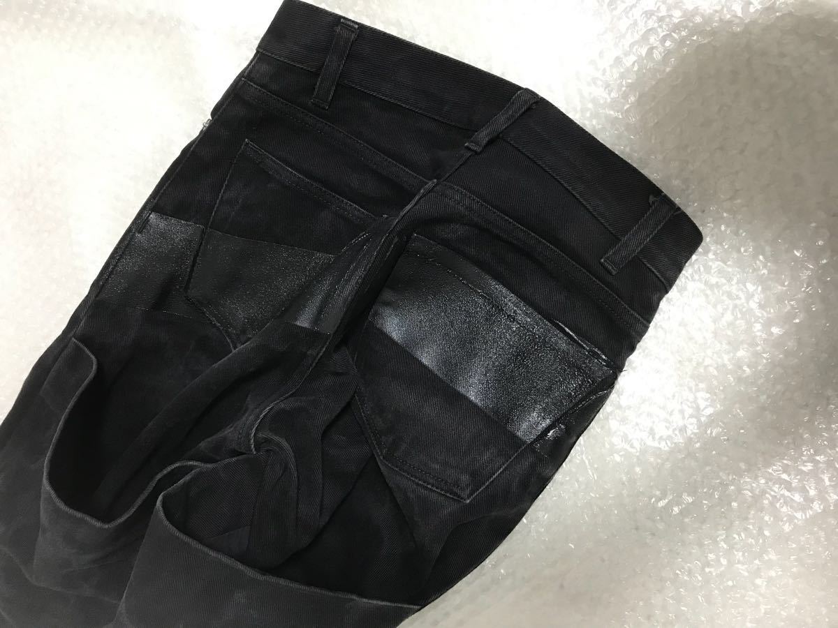 1997 HELMUT LANG LINE PAINTED HOLSTER DENIM POCKET PANTS