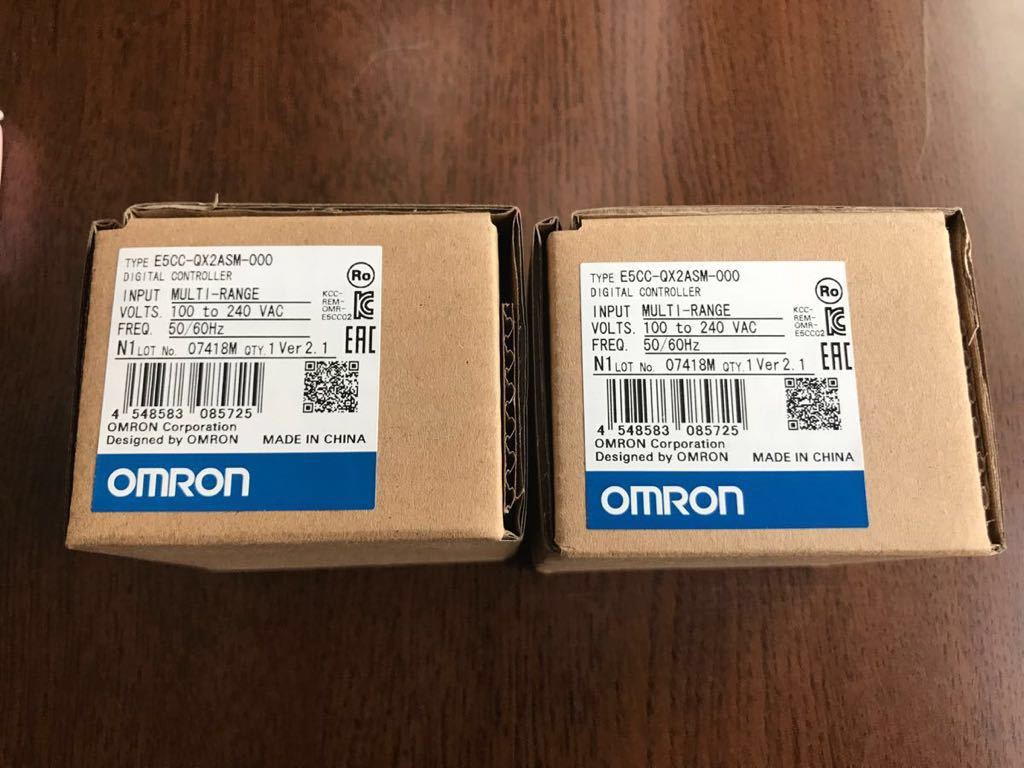 OMRON温調器→E5CC- QX2ASM-000☆新品2台☆ OMRON温調器→E5CC- QX2ASM-000☆新品2台☆