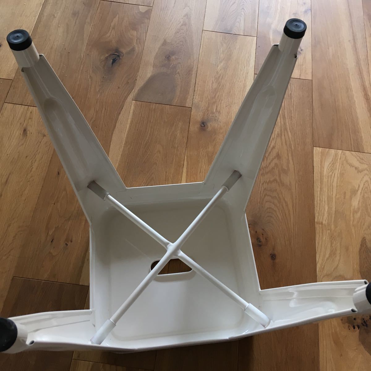 TOLIX フットスツール ダルトン トリックス ホワイト おしゃれ いす カフェ インダストリアル スチール フランス 中古美品_4