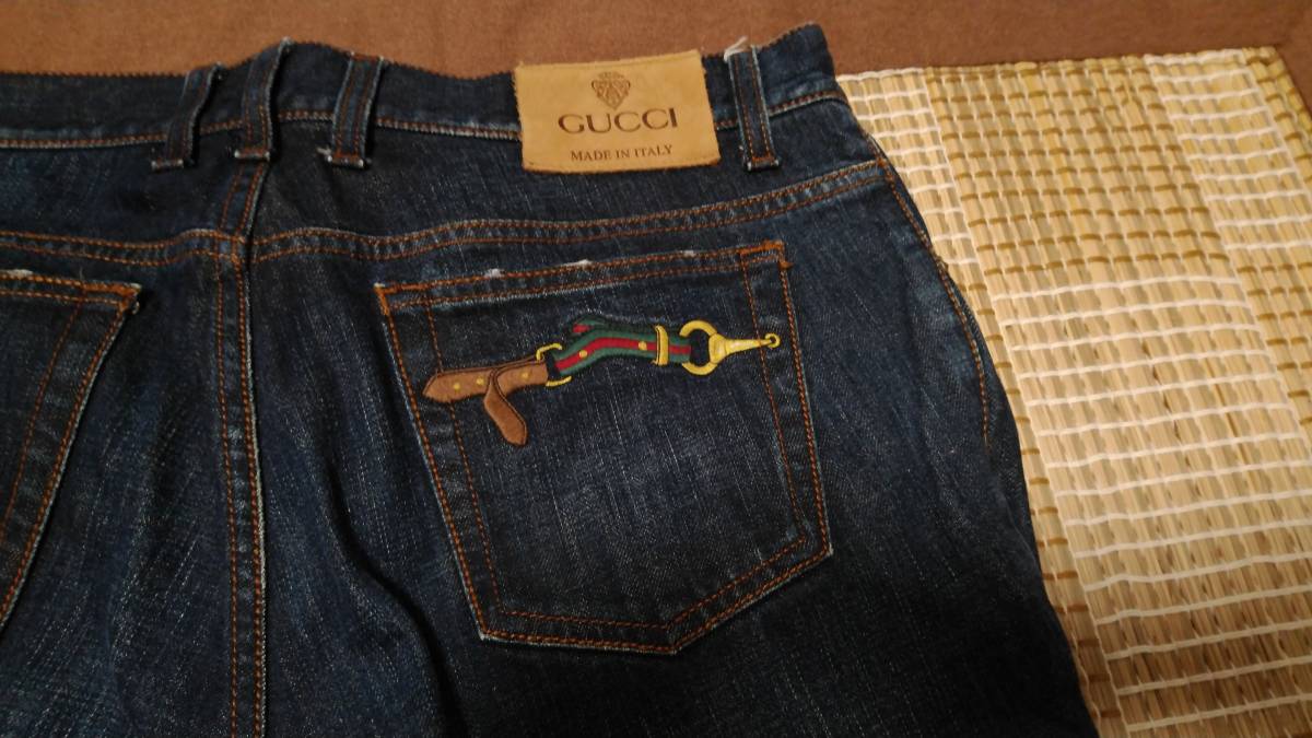 美品 GUCCI ジーンズ 52 送料無料！ グッチ デニム 52GUCCI 3rd GUCCI 