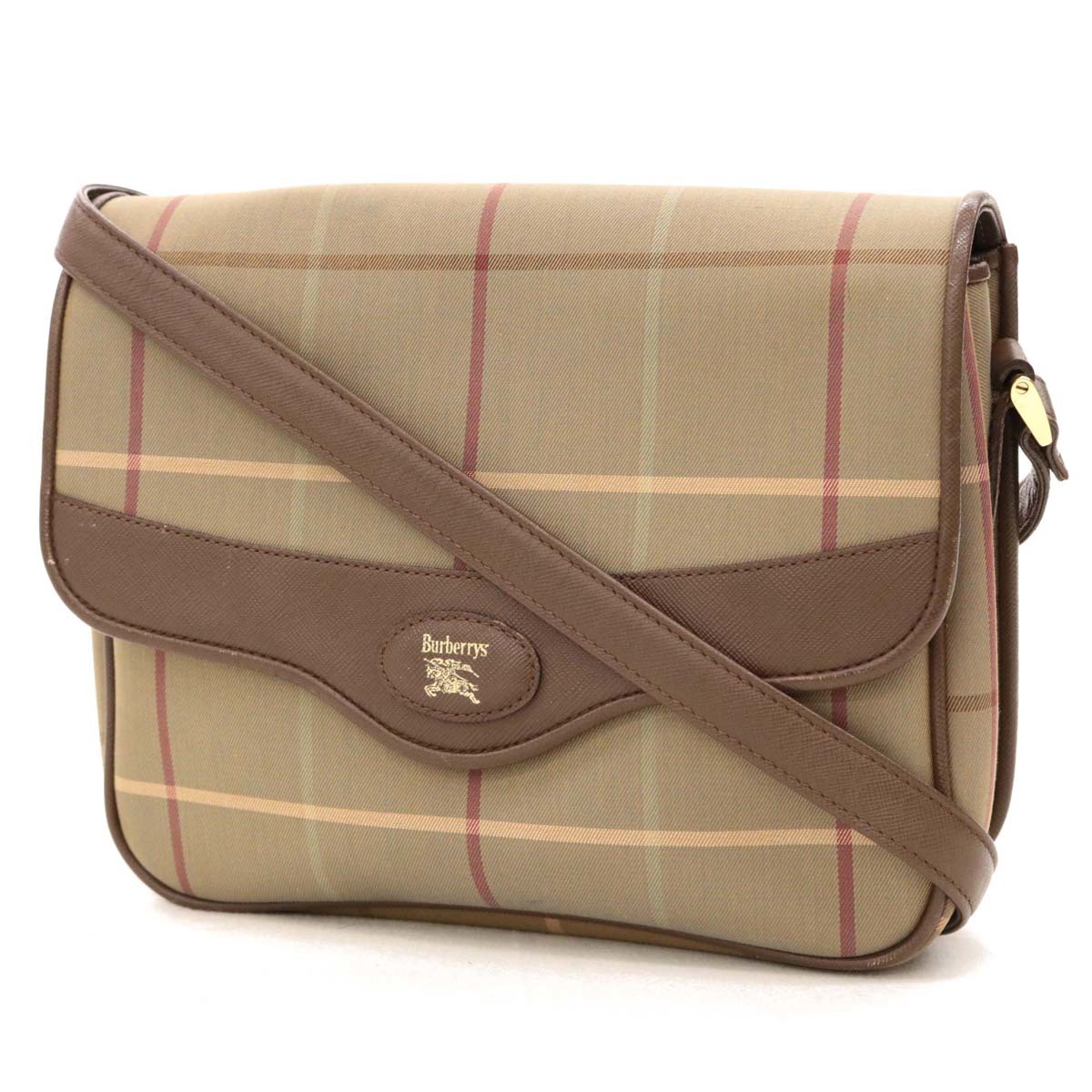 ☆Burberrys バーバリーズ チェック柄 ショルダーバッグ☆ brown /茶 