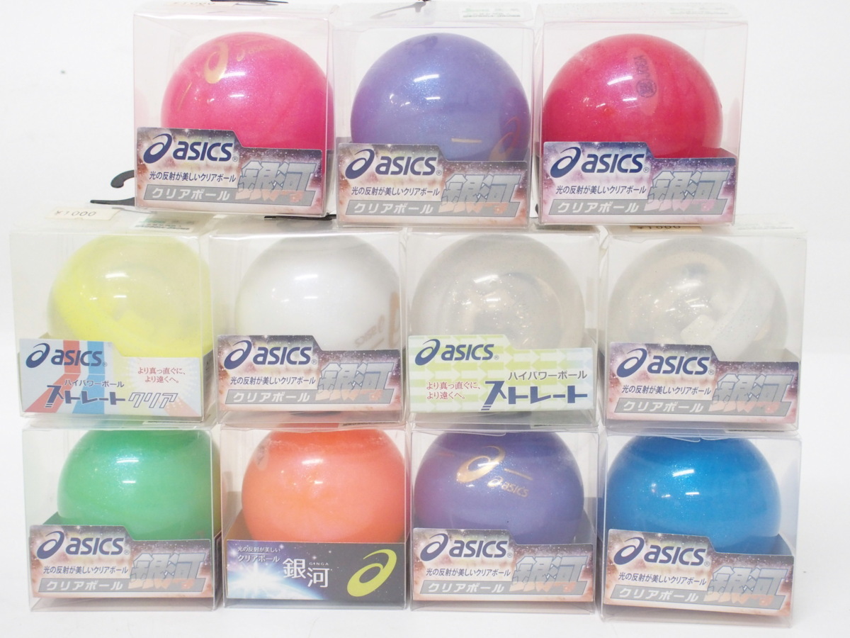  asics アシックス クリアボール 銀河 ストレート グラウンド ゴルフボール カラー色々 11個セット 保管品 f002(その他)｜売買されたオークション情報、yahooの商品情報をアーカイブ公開 - オーク ボール