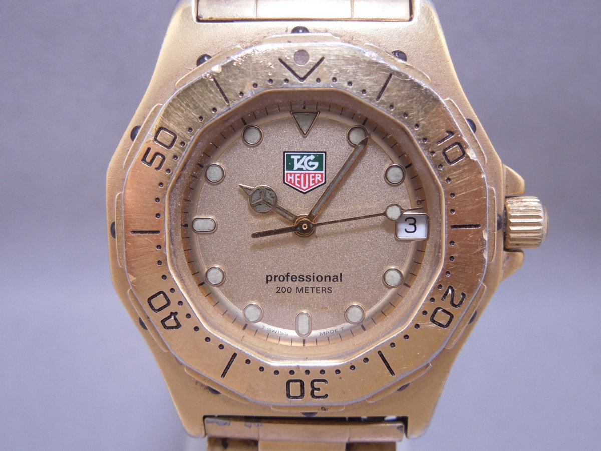 稼働 TAG HEUER 934.206 タグホイヤー 3000 ゴールド 【公式