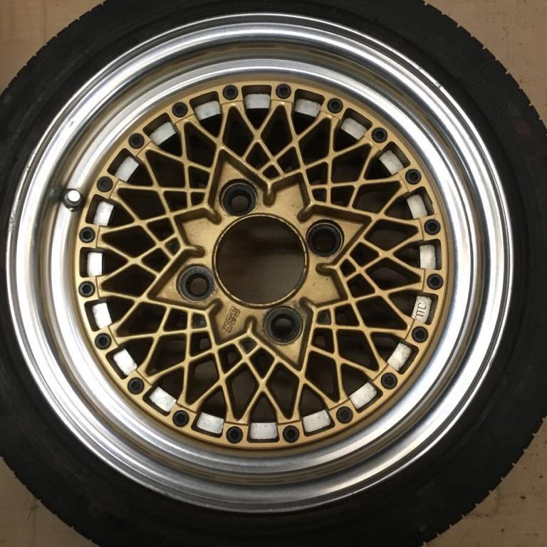 SSR スターフォーミュラ メッシュ 14インチ PCD 114.3 4穴 アルミホイール&タイヤセット 旧車