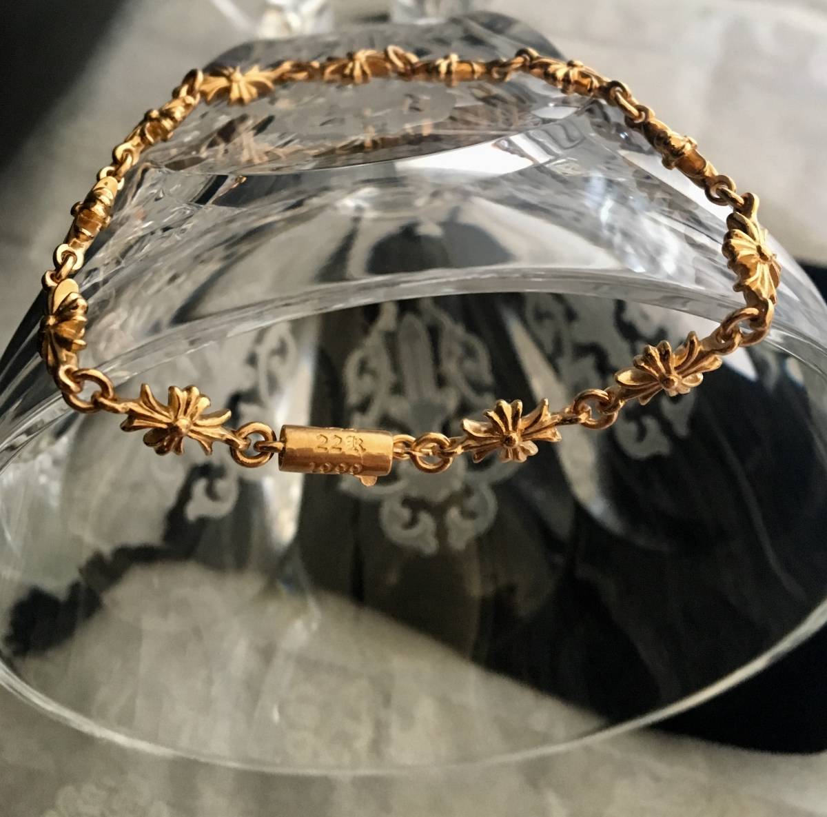 クロムハーツ ◇ 希少 1円スタ◇ CHROME HEARTS 22K ブレスレット クロムハーツ ◇ 希少 1円スタ◇ CHROME HEARTS 22K ブレスレット