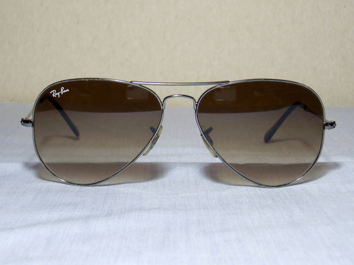 ☆レイバン アビエーター RB3025 シルバー ブラウン RB3025 レイバン AVIATOR 0 9196AF Ray-Ban海外正規品
