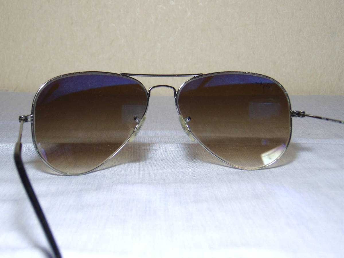 ☆レイバン アビエーター RB3025 シルバー ブラウン RB3025 レイバン AVIATOR 0 9196AF Ray-Ban海外正規品
