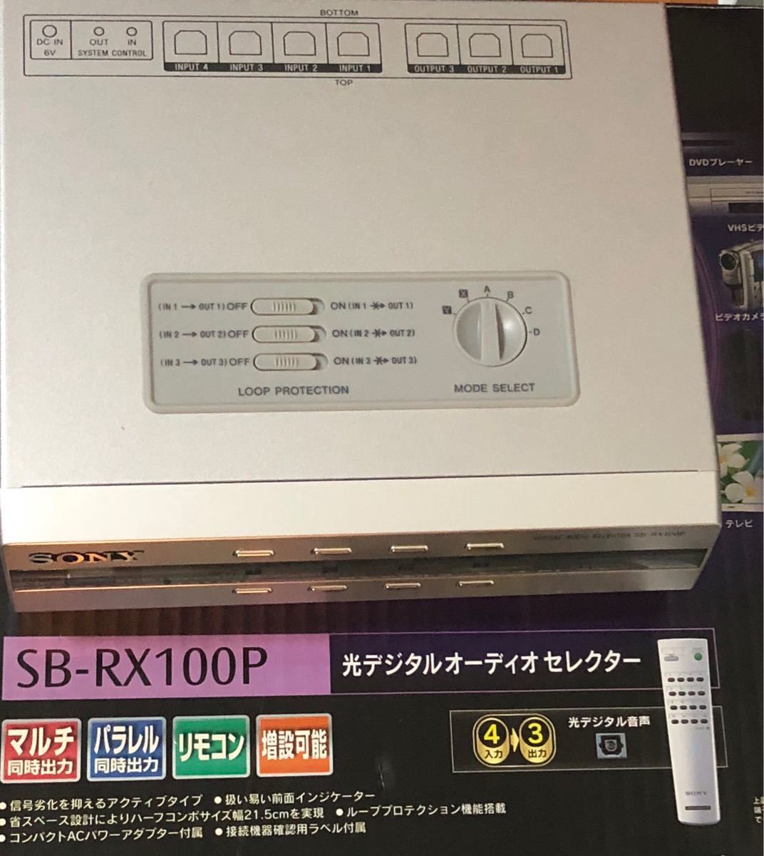 中古 SONY 光デジタルオーディオセレクター SB-RX100P