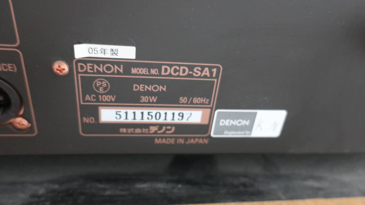 デノン DENON SACDプレーヤー DCD-SA1 DCD-SA1 デノン DENON 1z03 