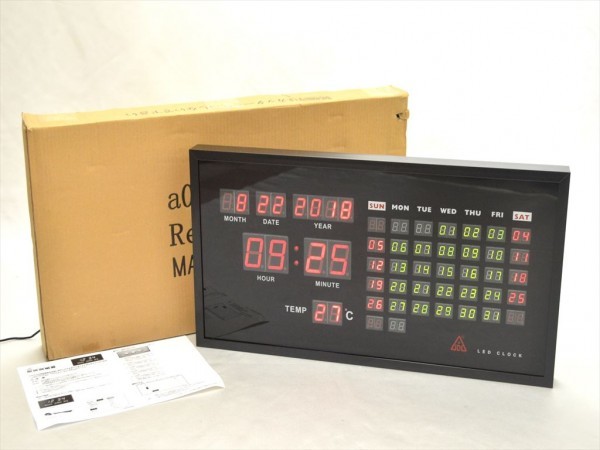 T14☆格安!!☆JDL LED CLOCK LED壁掛け時計/デジタルクロック