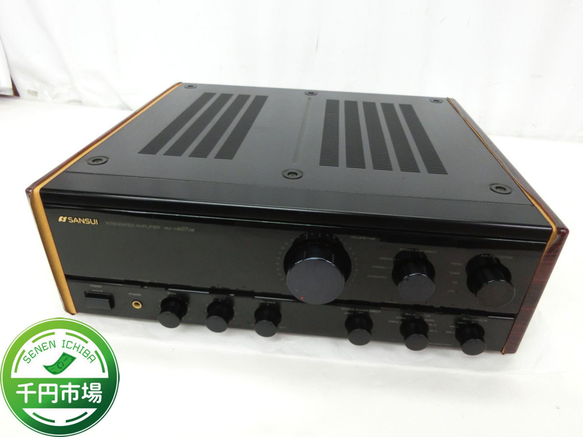 N-1618】SANSUI サンスイ プリメインアンプ AU-α607DR ジャンク【千円