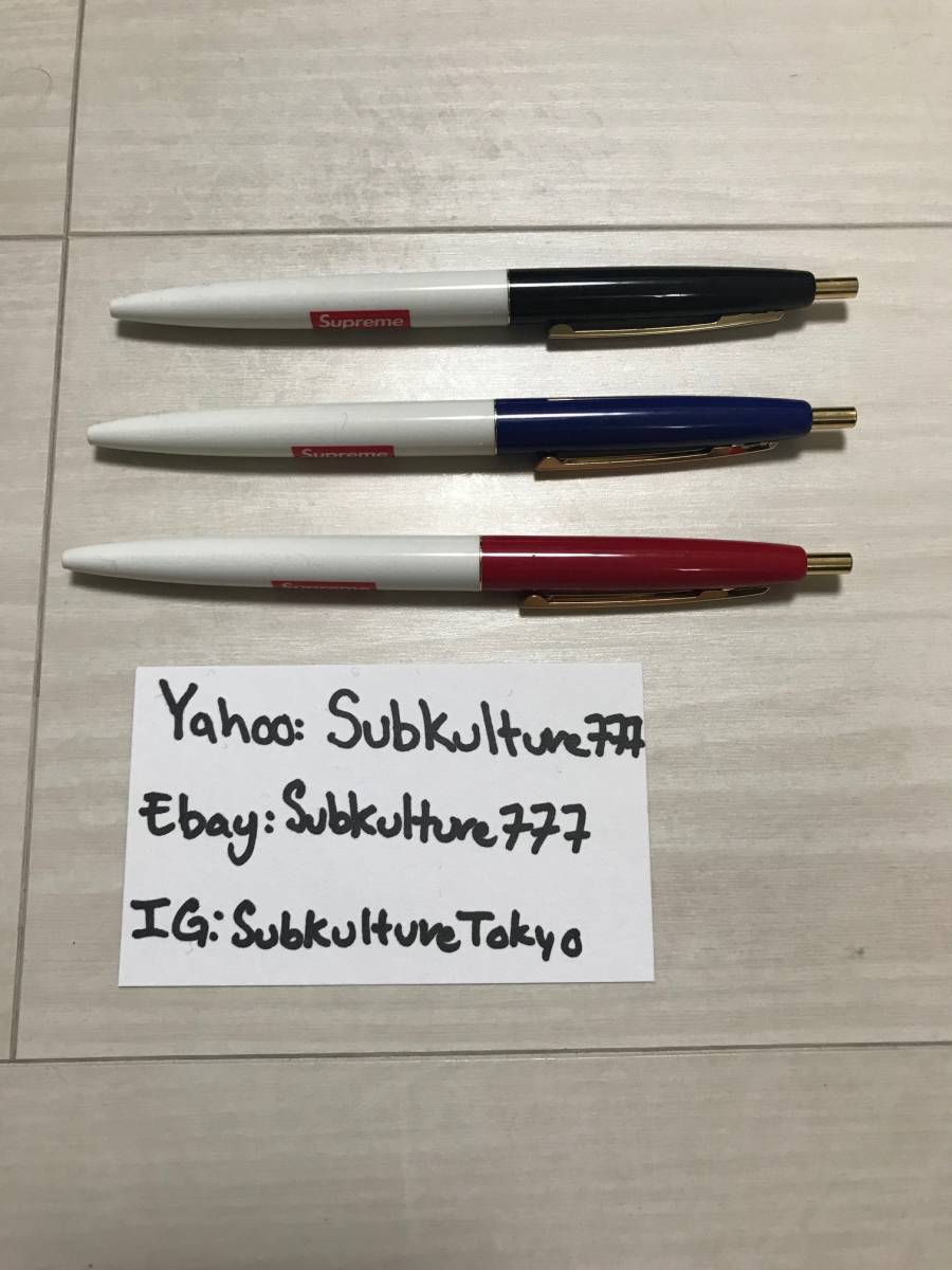 【新品】 Supreme Bic Clic Pen Set ボールペン 3本セット シュプリーム 非売品