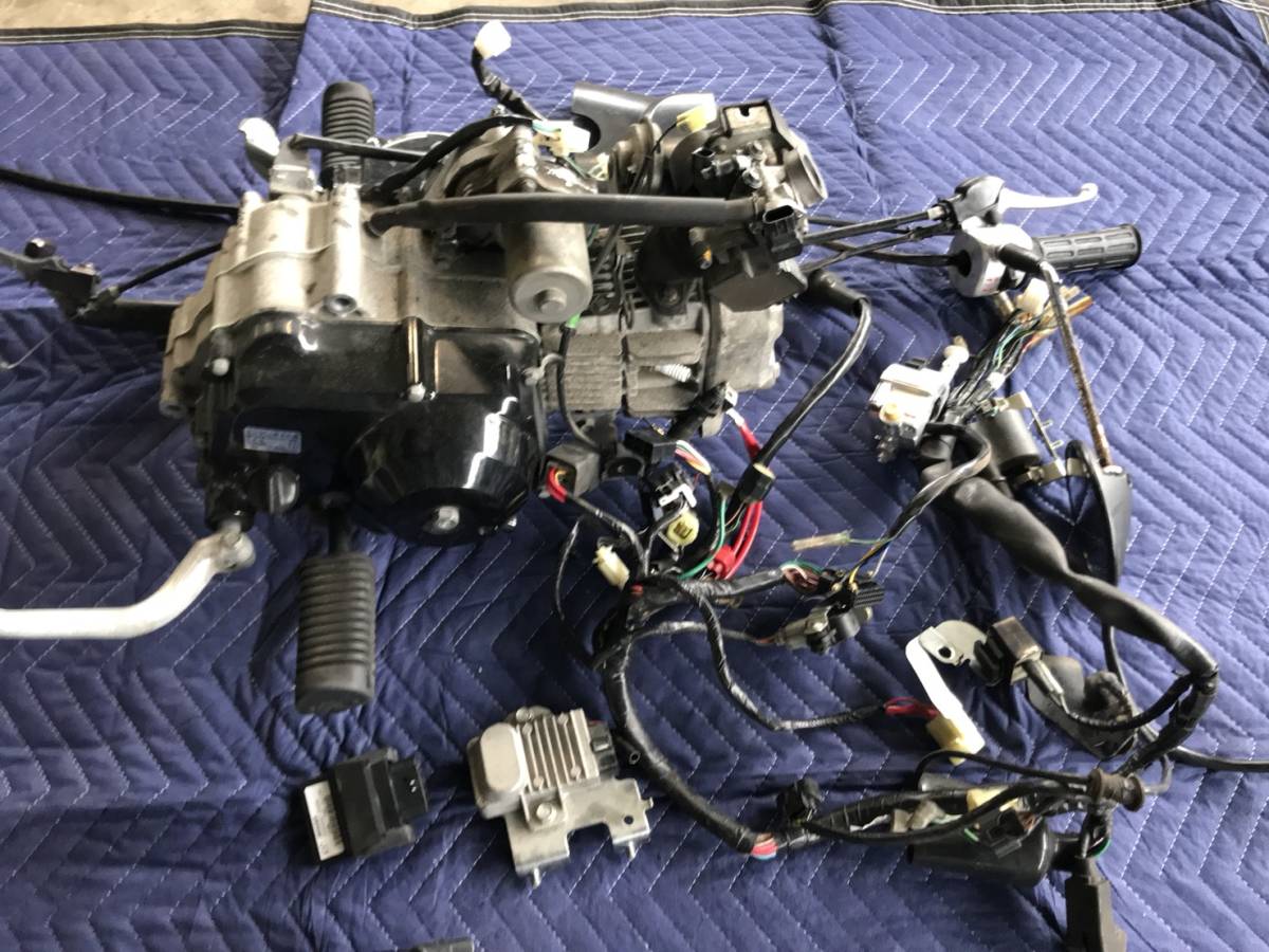AA02E FI スーパーカブ 50 AA01 エンジン 配線 一式 セル付き 