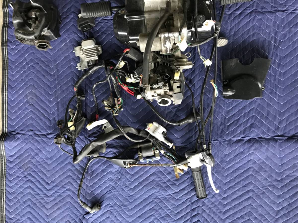 AA02E FI スーパーカブ 50 AA01 エンジン 配線 一式 セル付き 