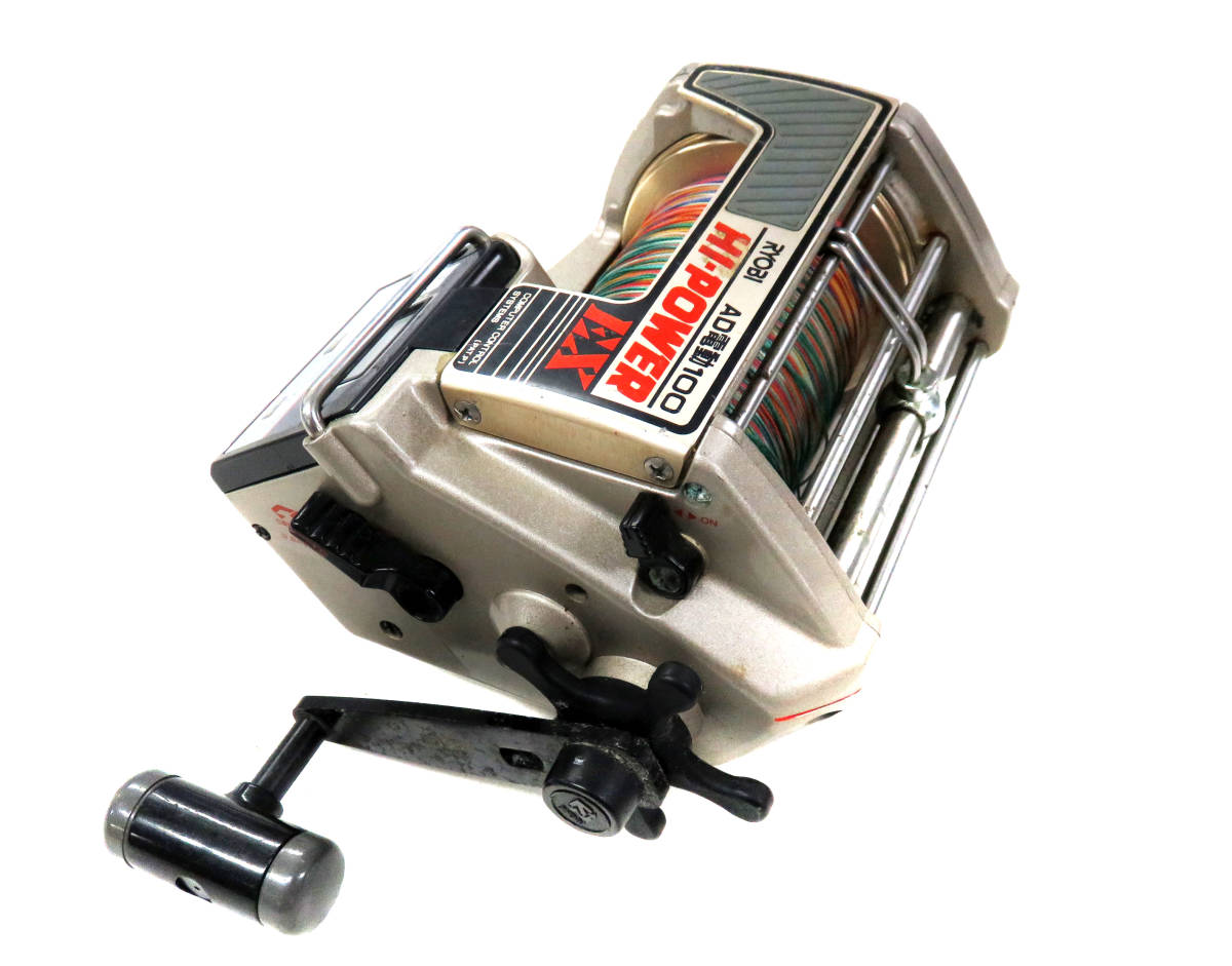 1円～【リョービ】AD 電動 100 HI-POWER EX☆ジャンク品！ リール