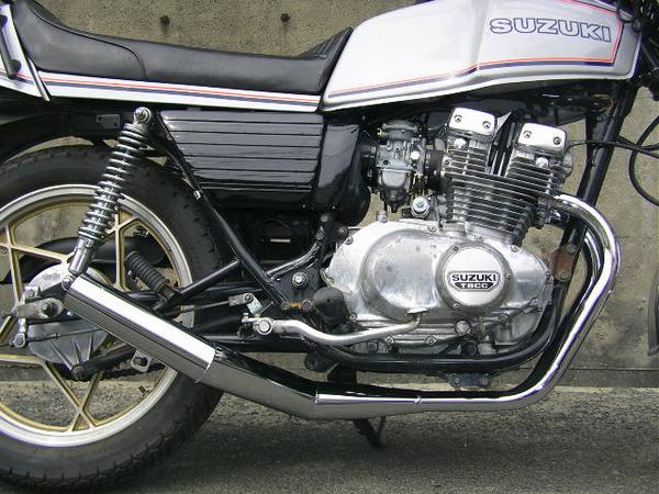 GSX250E ザリ ショート管 新品 マフラー メッキ