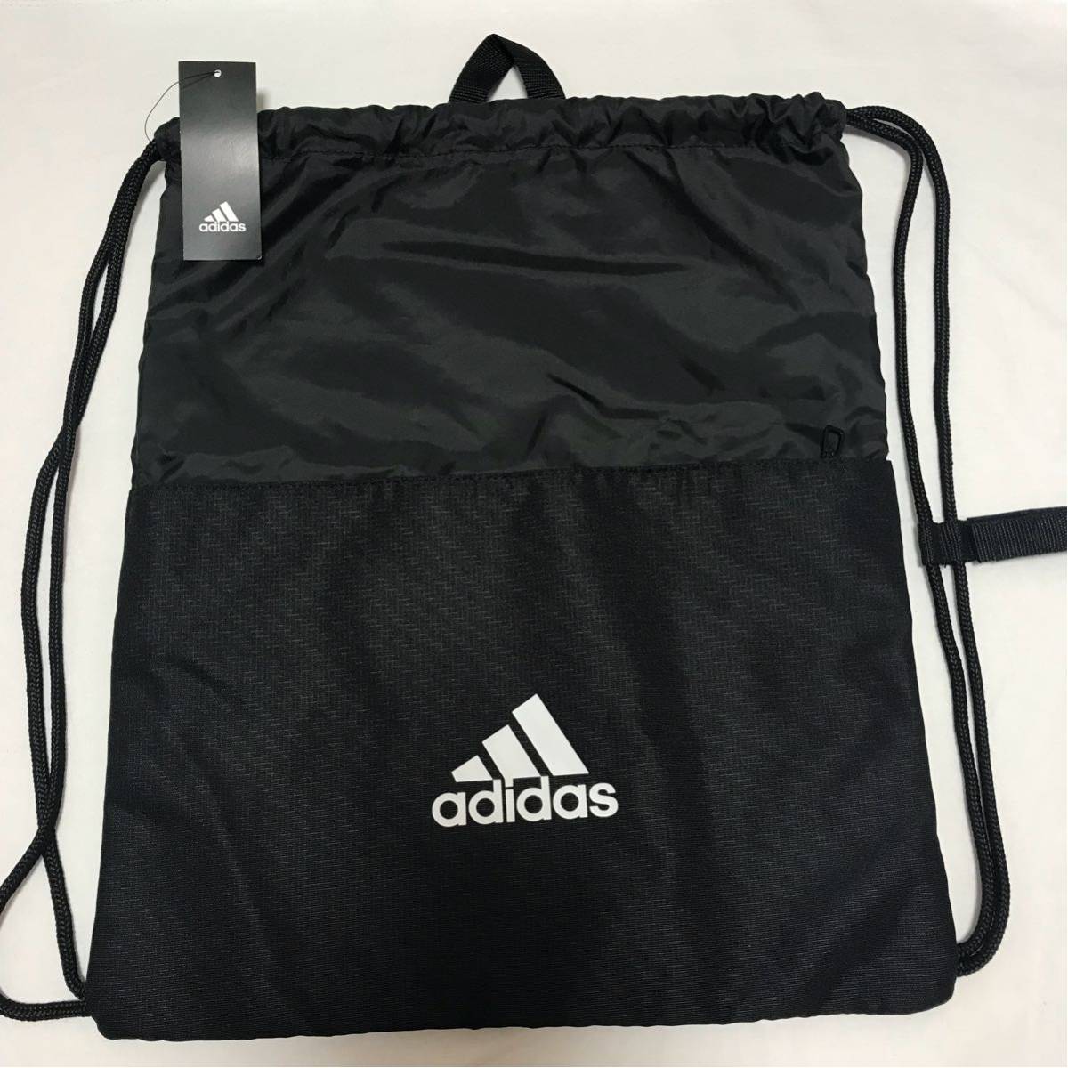 新品 アディダス adidas ナイロン ジムサック ブラック ナップサック 