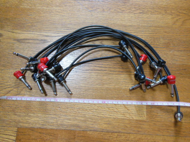 GEORGE L'S ジョージエルス155 Patch Cable 黒 40～15cm11本とケーブル