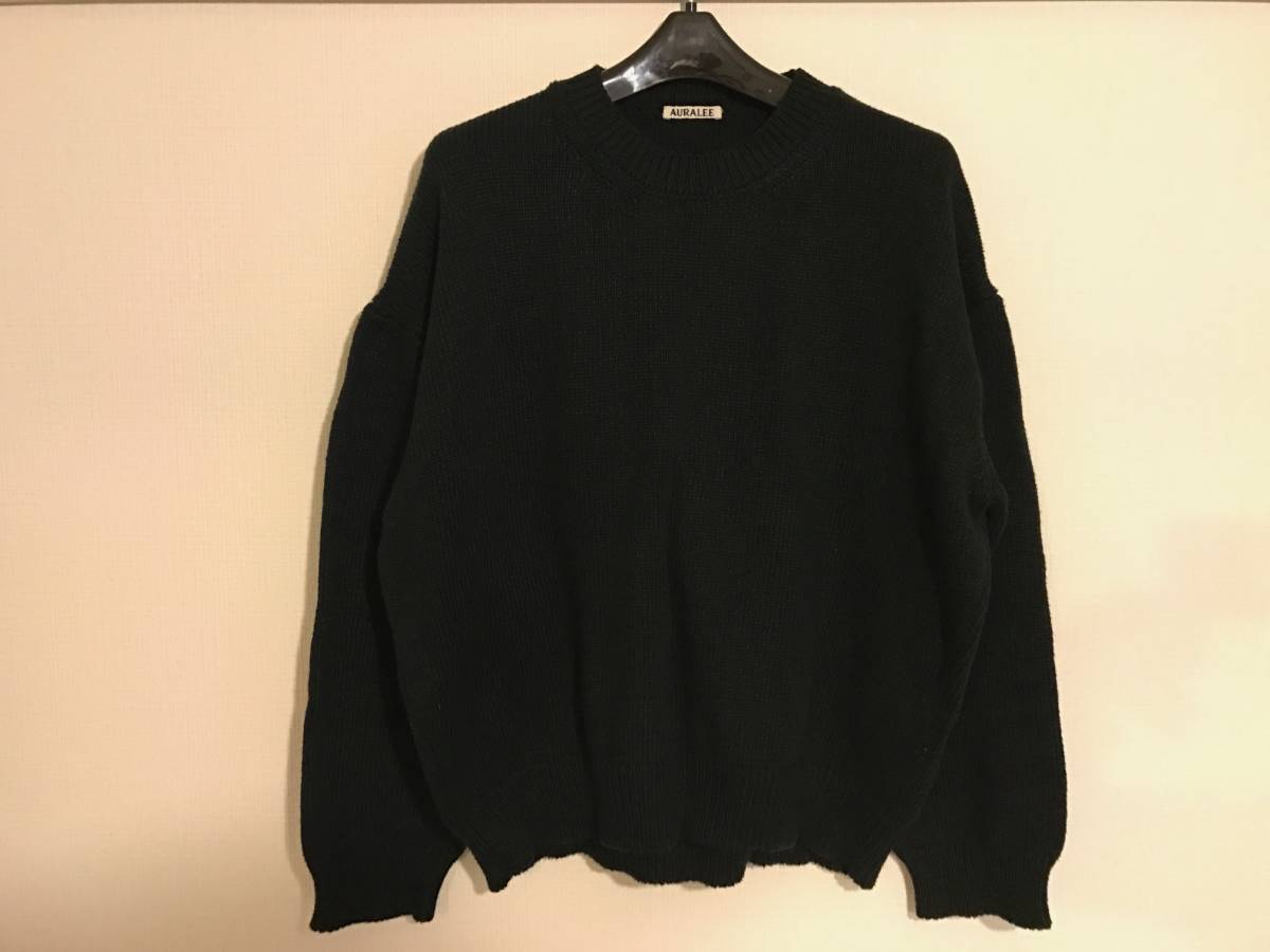 トップス AURALEE GIZA SUPERSOFT KNIT P/O GIZA SUPER HIGH GAUGE AURALEE ⁄ KNIT SUPERSOFT TEE | SHEER RIB