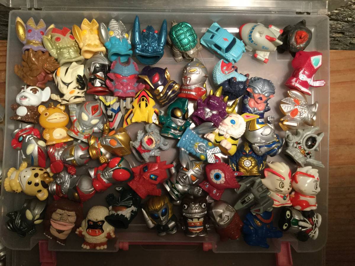 昭和 レトロ ウルトラマン 指人形 153体 セット ウルトラ怪獣 ソフビ まとめて 当時物 円谷プロ バンプレスト ガチャ レア_10