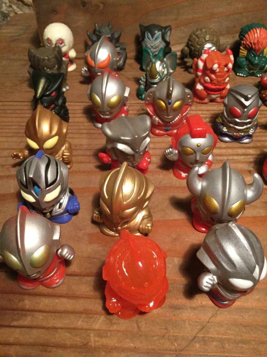 昭和 レトロ ウルトラマン 指人形 153体 セット ウルトラ怪獣 ソフビ まとめて 当時物 円谷プロ バンプレスト ガチャ レア_2