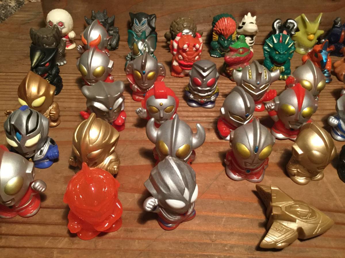 昭和 レトロ ウルトラマン 指人形 153体 セット ウルトラ怪獣 ソフビ まとめて 当時物 円谷プロ バンプレスト ガチャ レア_3