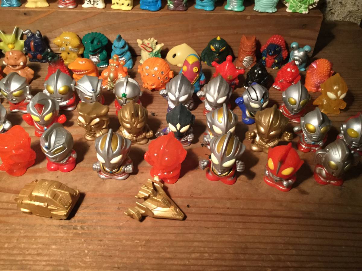 昭和 レトロ ウルトラマン 指人形 153体 セット ウルトラ怪獣 ソフビ まとめて 当時物 円谷プロ バンプレスト ガチャ レア_4