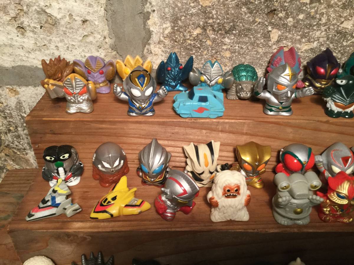 昭和 レトロ ウルトラマン 指人形 153体 セット ウルトラ怪獣 ソフビ まとめて 当時物 円谷プロ バンプレスト ガチャ レア_5