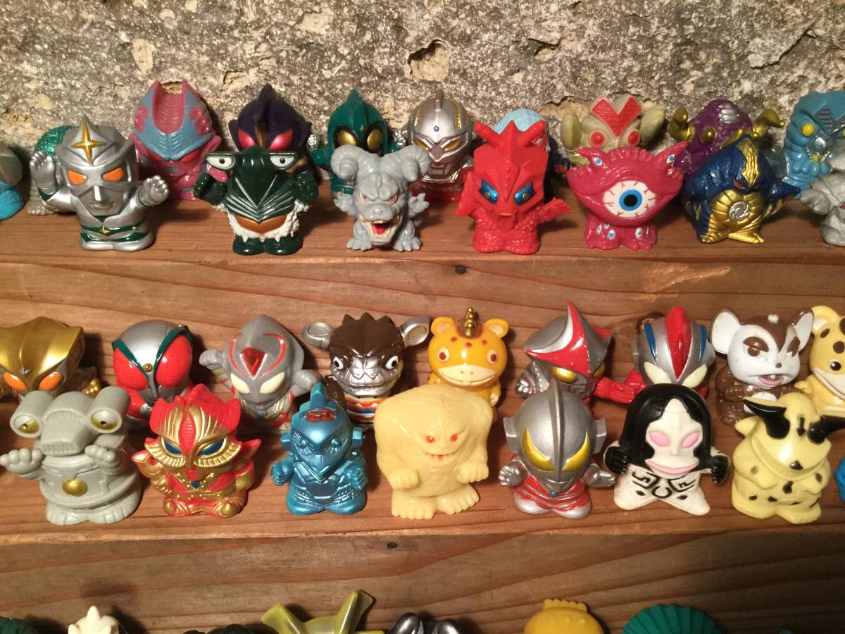 昭和 レトロ ウルトラマン 指人形 153体 セット ウルトラ怪獣 ソフビ まとめて 当時物 円谷プロ バンプレスト ガチャ レア_6