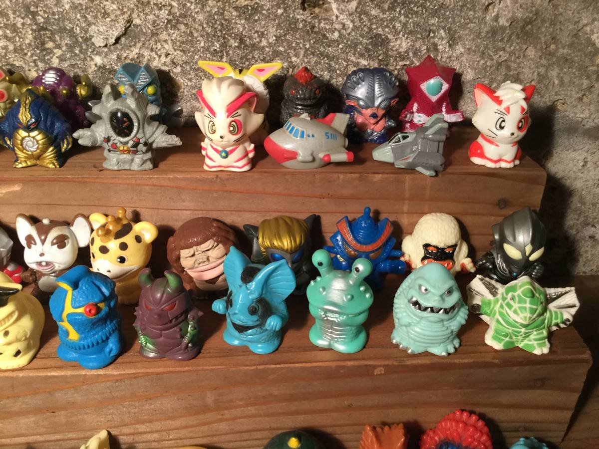 昭和 レトロ ウルトラマン 指人形 153体 セット ウルトラ怪獣 ソフビ まとめて 当時物 円谷プロ バンプレスト ガチャ レア_7
