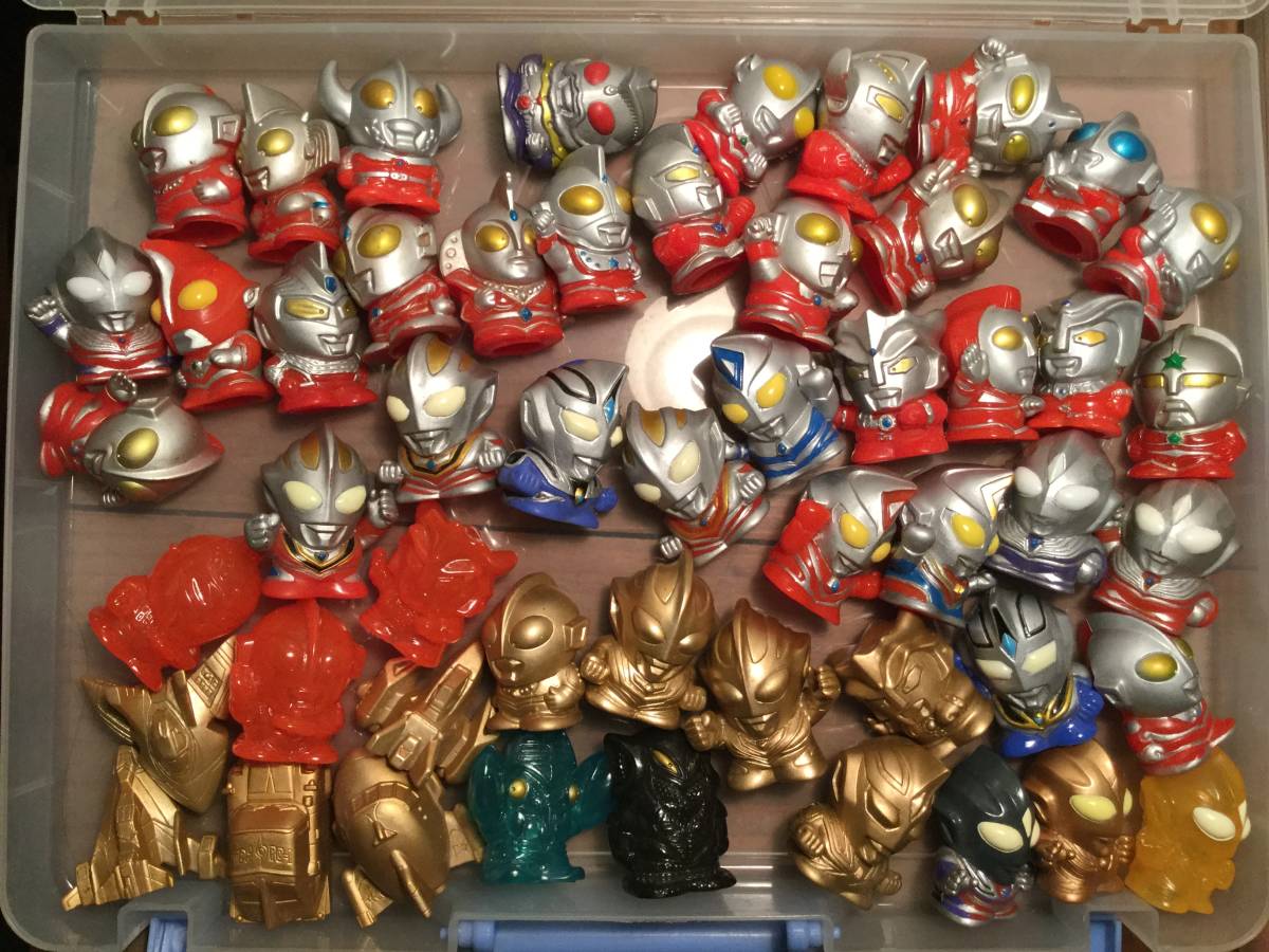 昭和 レトロ ウルトラマン 指人形 153体 セット ウルトラ怪獣 ソフビ まとめて 当時物 円谷プロ バンプレスト ガチャ レア_8