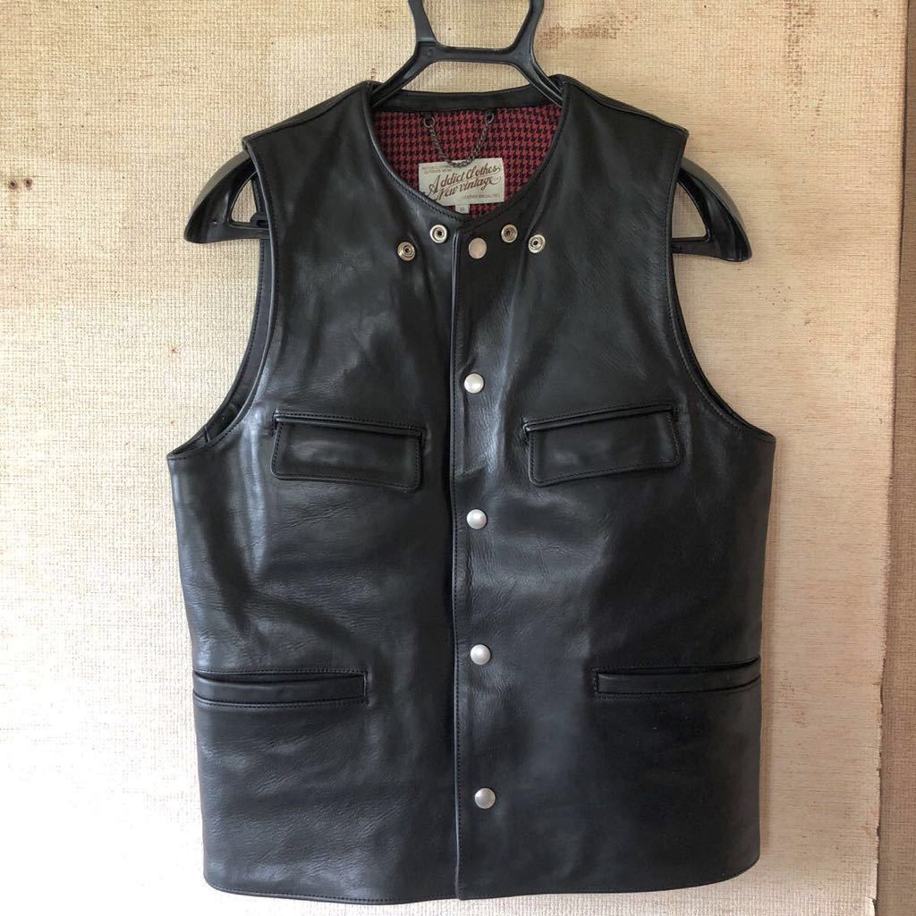送料無料！ addict clothes アディクトクローズ レザーベスト ホース