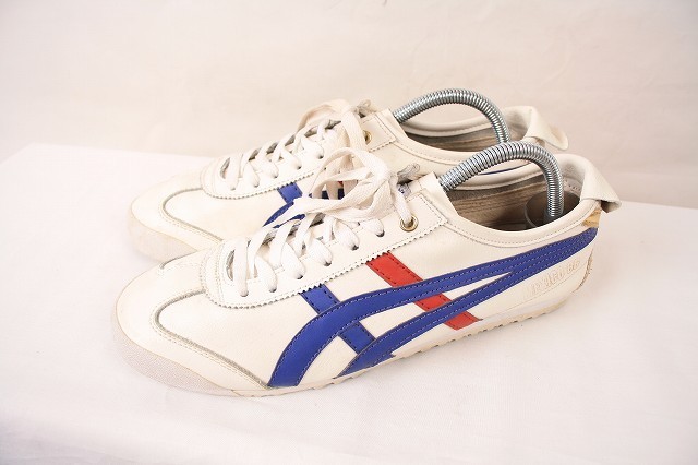  オニツカタイガー メキシコ66 26.5cm/白 ホワイト 青 赤 Onitsuka Tiger MEXICO 66 スニーカー 古着 メンズ ユニセックス et435(26.5cm)｜売買されたオークション情報、yahooの商品情報をアーカイブ公開 - 26.5cm