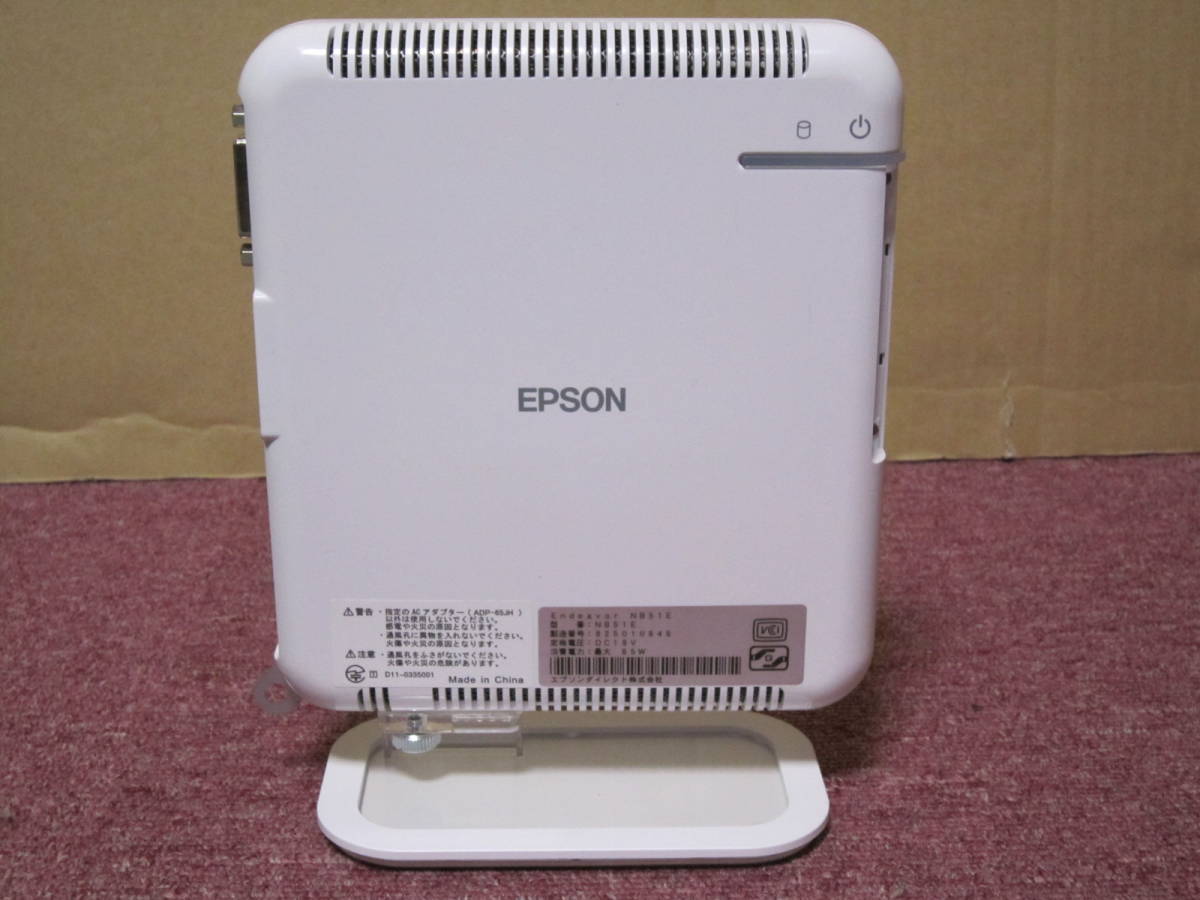 ⑬EPSON Endeavor NB51E 中古 Win10Home/AMD E2-1800/2GB/SSD128GB 小型PC