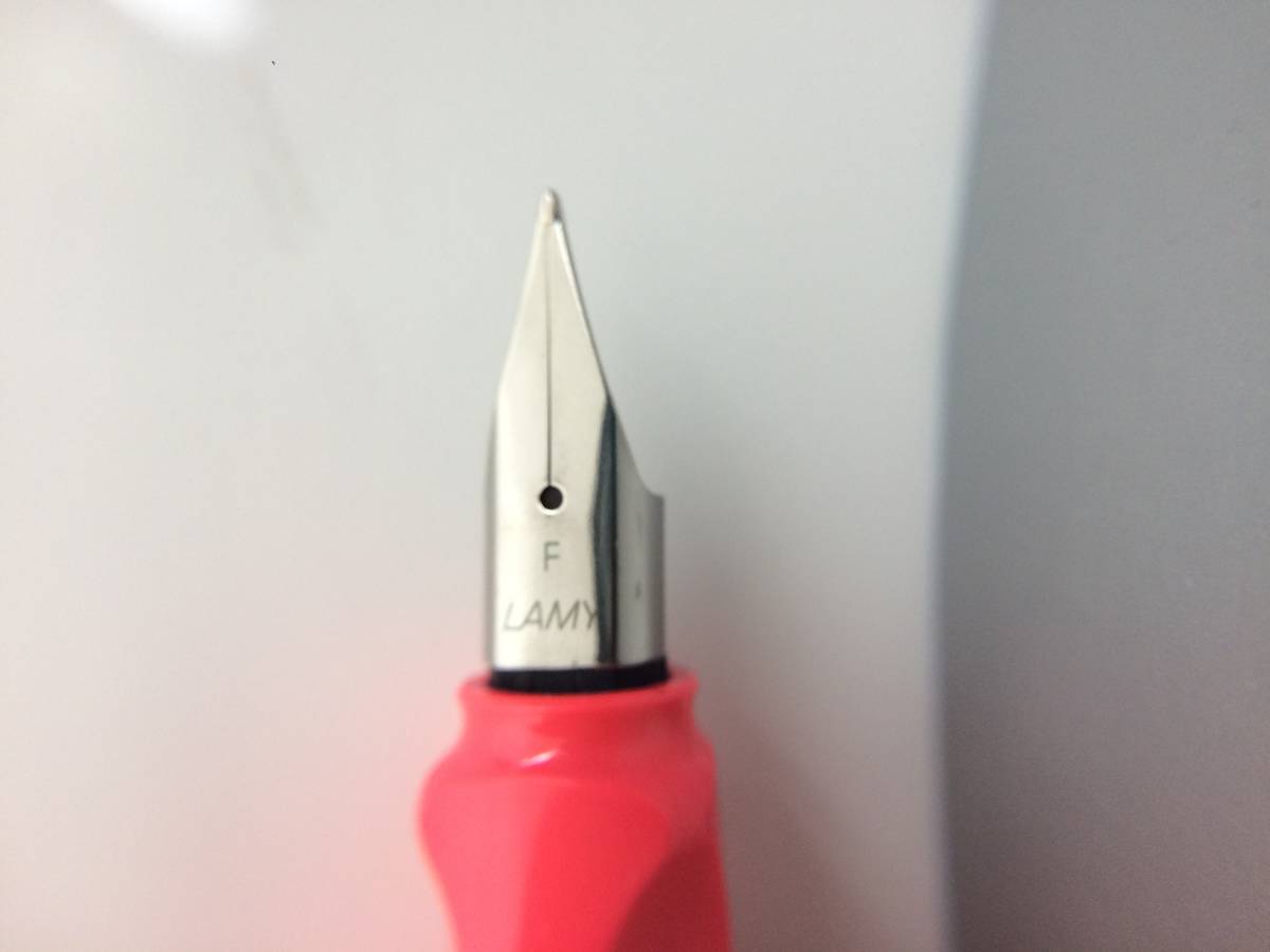 ラミー LAMY 万年筆 safari サファリ ネオンコーラル F 細字 