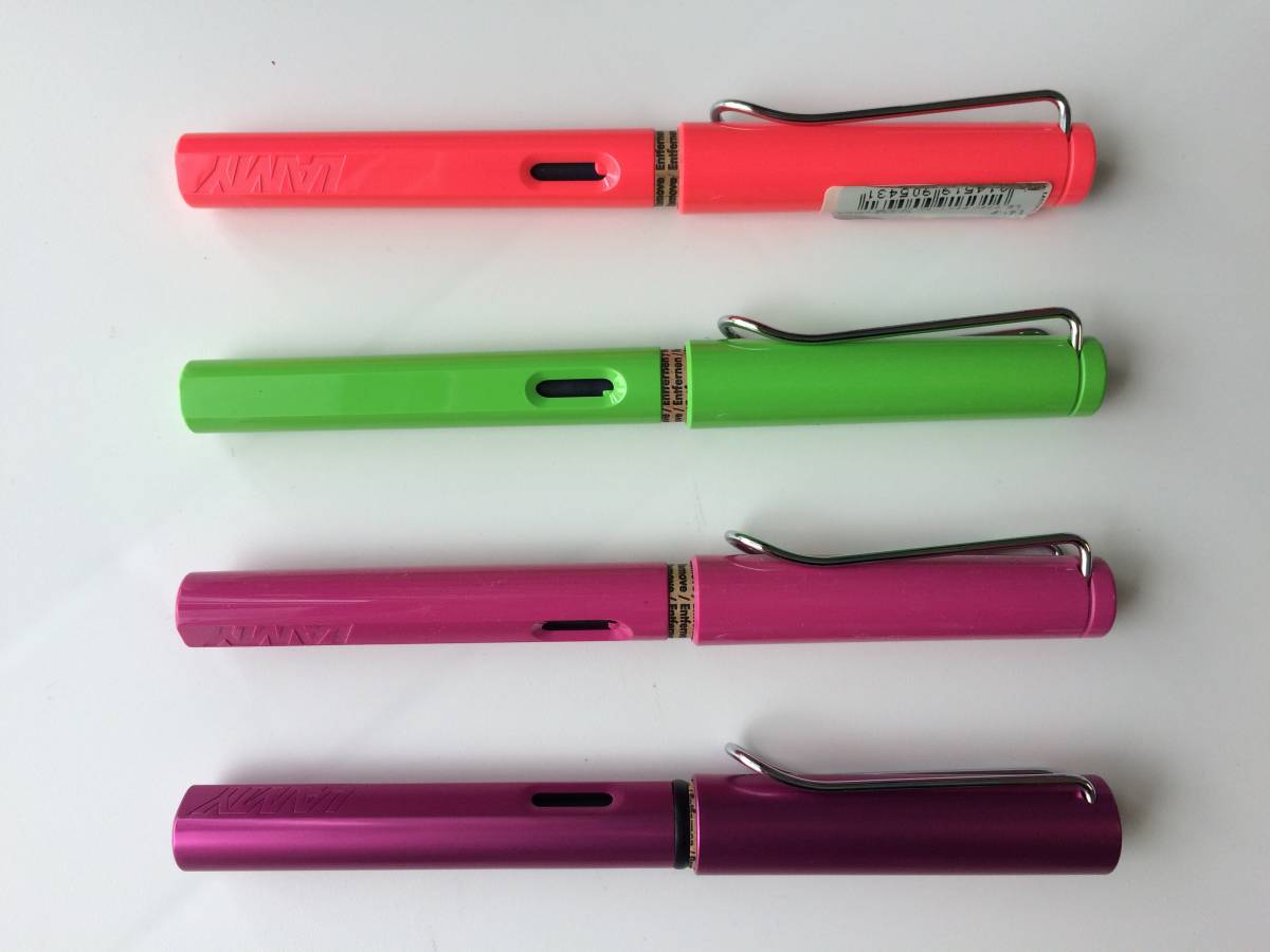 ラミー LAMY 万年筆 safari サファリ ネオンコーラル F 細字 
