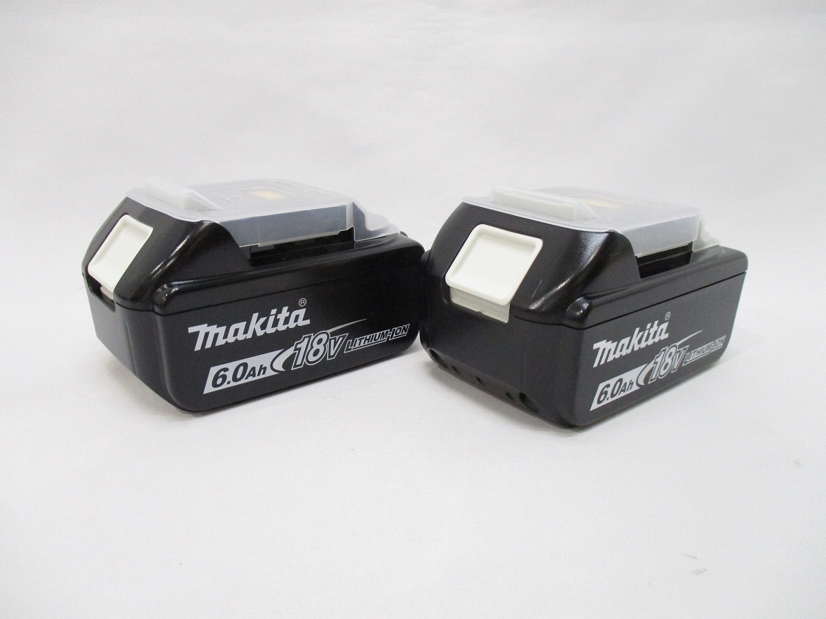マキタ 18V 6,0Ah BL1860B 純正バッテリー 2個セット 【新品 マキタ 18V 6,0Ah BL1860B 純正バッテリー 2個セット 【新品