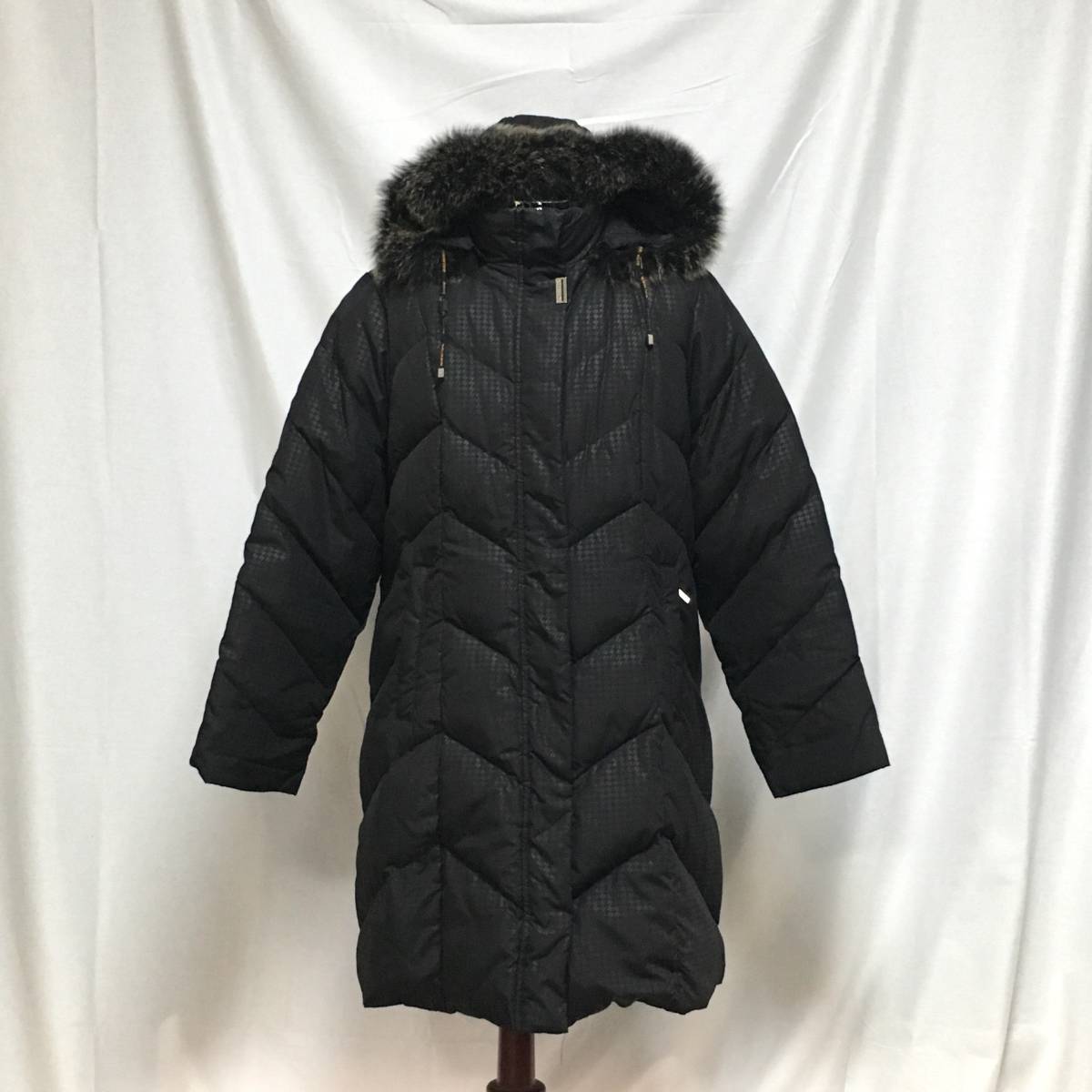 極美品】BALMAIN ダウンコート 3way ブルーフォックス Lサイズ 黒 極美品✨