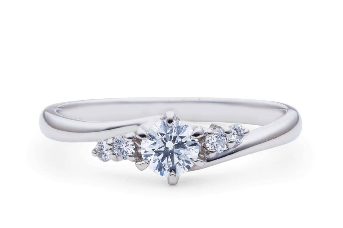 ネックレス 0.3ct 一粒 3EX ダイヤモンド 華奢で可憐な、透け感 