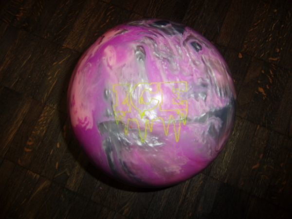 ■ストーム アイス 15ポンド軽め ピンク 中古 ゲーム数不明 カバー球 スペアボール ICE STORM PINK■