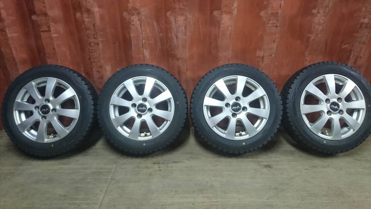 品質保証，爆買い B-79 アルミホイール タイヤ ZACK R14&times;4.5J 4穴 PCD100 オフ43 ダンロップ ウインターマックス 15年製 155/65R14 75Q(スタッドレスタイヤ)｜売買されたオークション情報、yahooの商品情報をアーカイブ 4穴