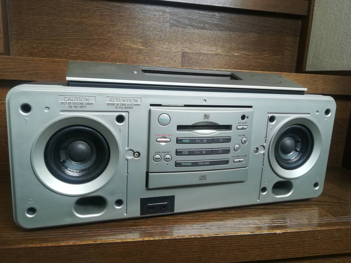 ZS-M5 MDIO SONY 美品・通電確認済SONY CDラジカセ 現状品ジャンク ソニー