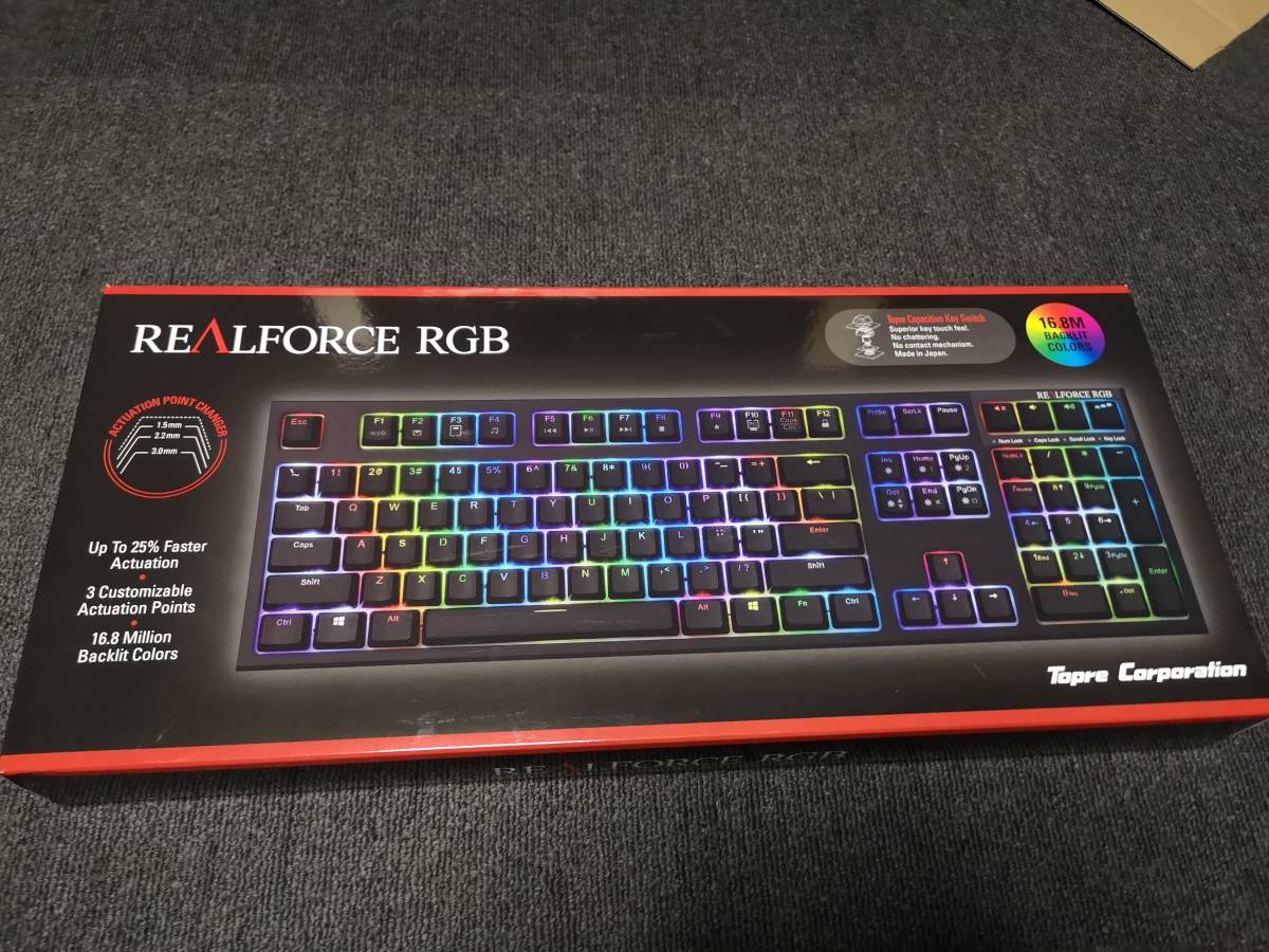 リアルフォース REALFORCE RGB AEAX01 東プレ AV デジモノ 英語配列