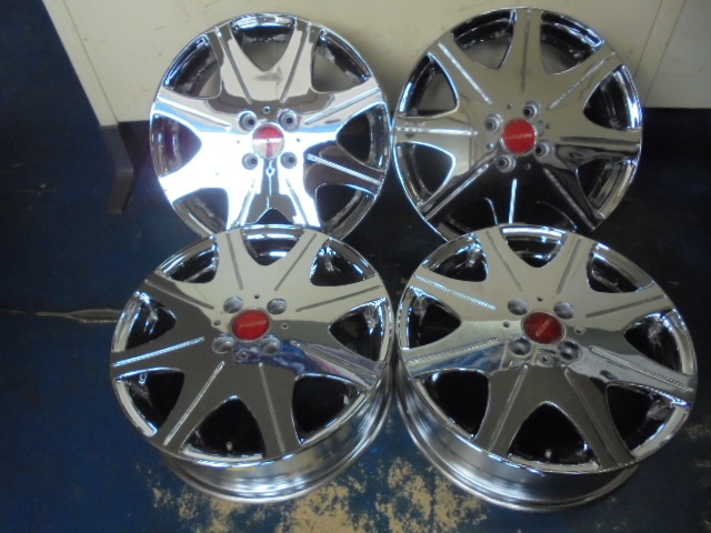 格安 軽用★STICH LEGZAS レグザス メッキ 16X5.5J+48 PCD 100 4穴 4本SET★