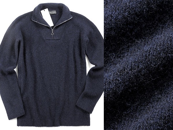 超激得，定番人気 誰 もレイヤードの達人 roberto collina ロベルトコリーナ /ふんわり快適キャメル混ハーフジップニット rbc1860283(Mサイズ)｜売買されたオークション情報、yahooの商品情報をアーカイブ公開 - オー Mサイズ