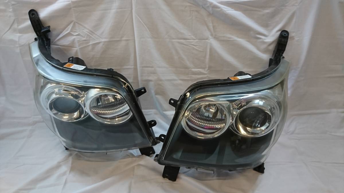 磨き済み☆ムーヴカスタム L175S 前期 HID ヘッドライト左右 レベ付き