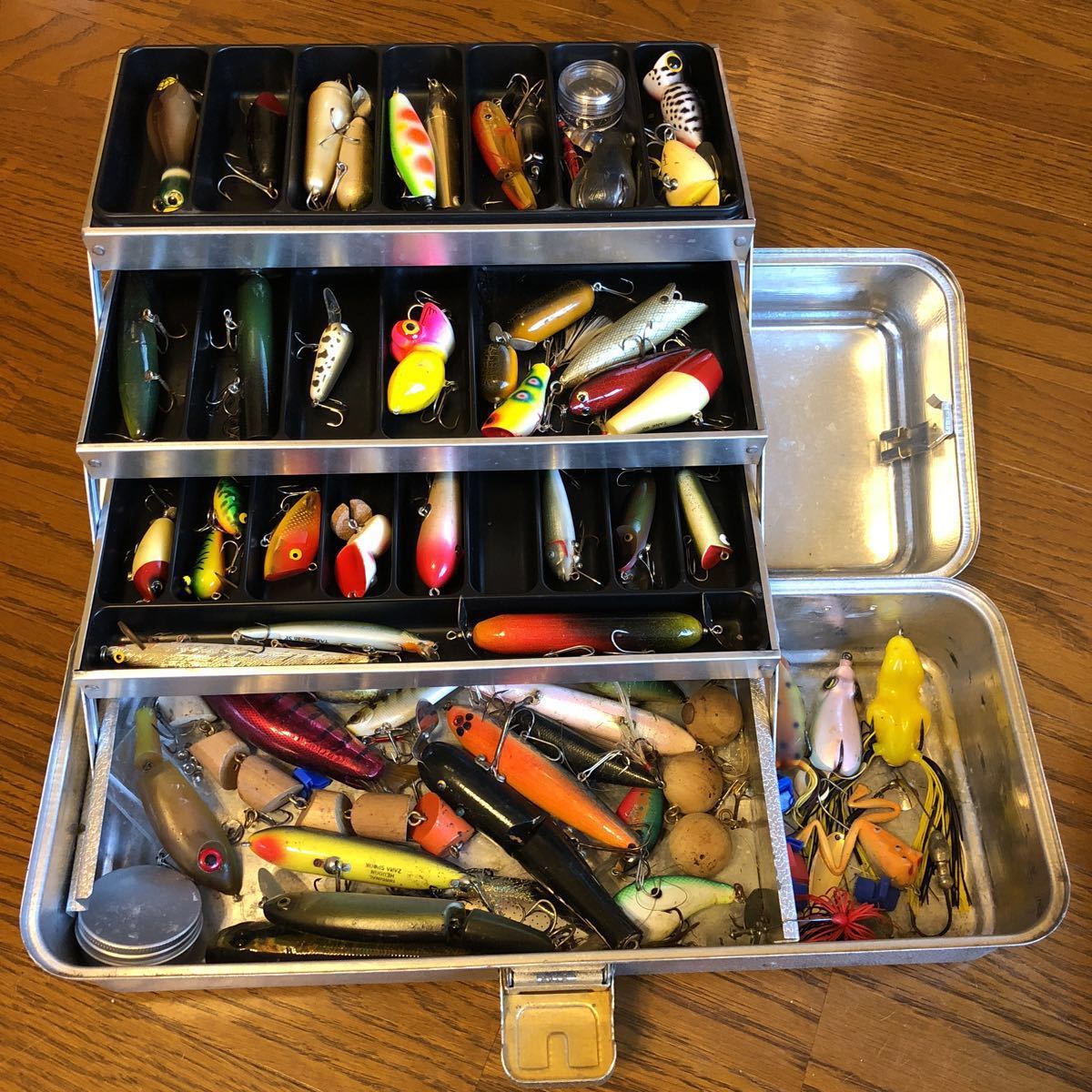 Umco P-9 Upper Midwest MFG CO Lure Fly Aluminum Tackle Box アムコ