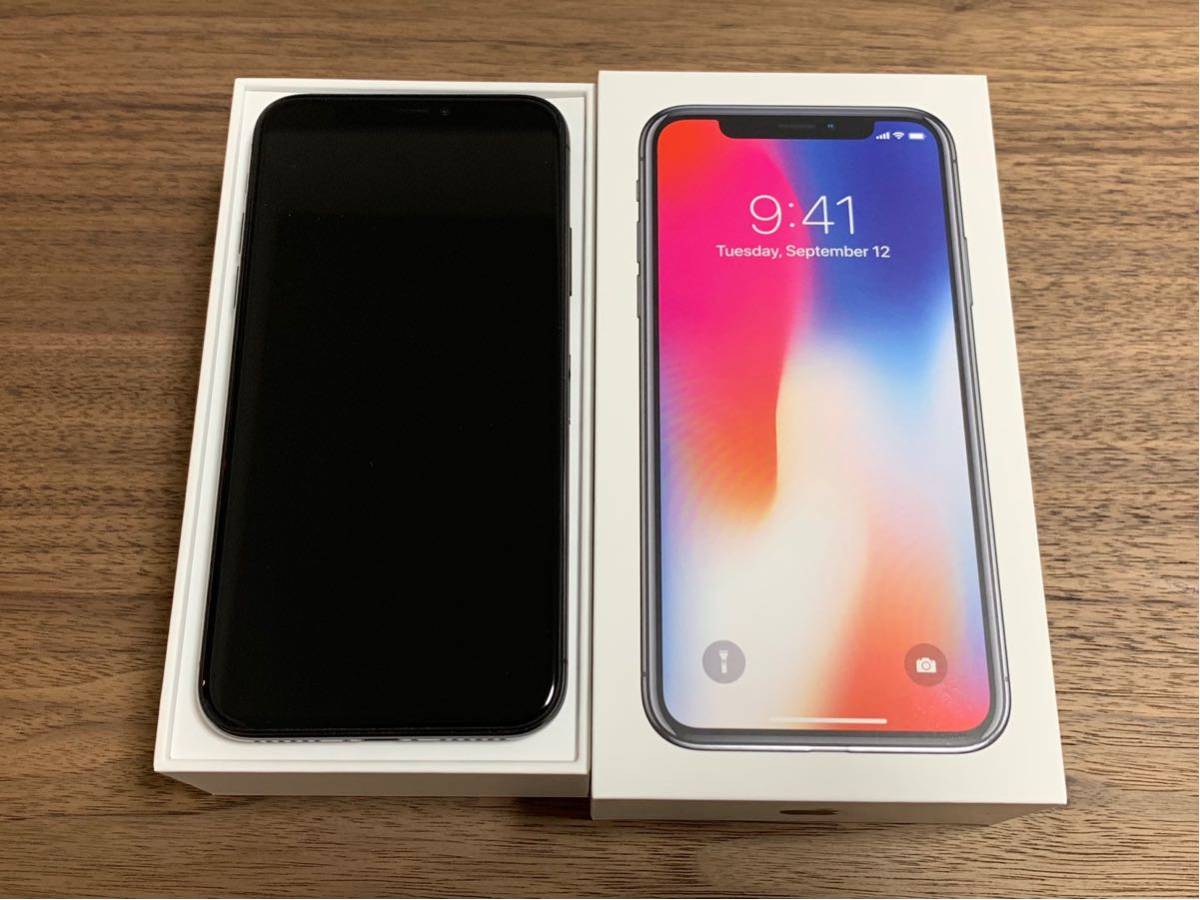 iPhone X 256GB スペースグレー SIMフリー 美品_1