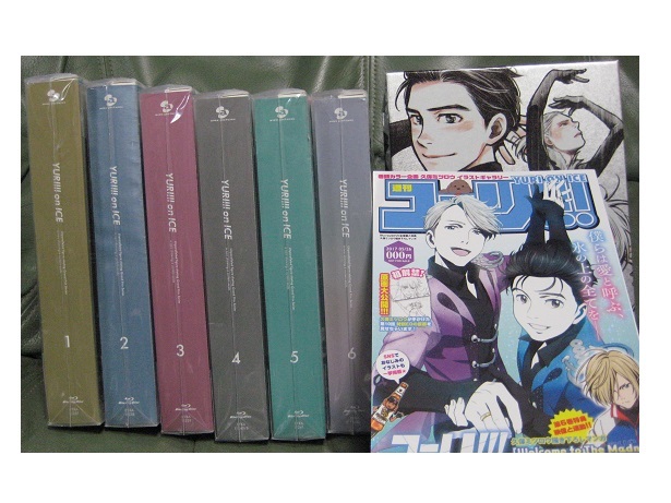 ユーリ on ICE 初回盤 Blu-ray 全6巻セット 全巻購入特典冊子付き